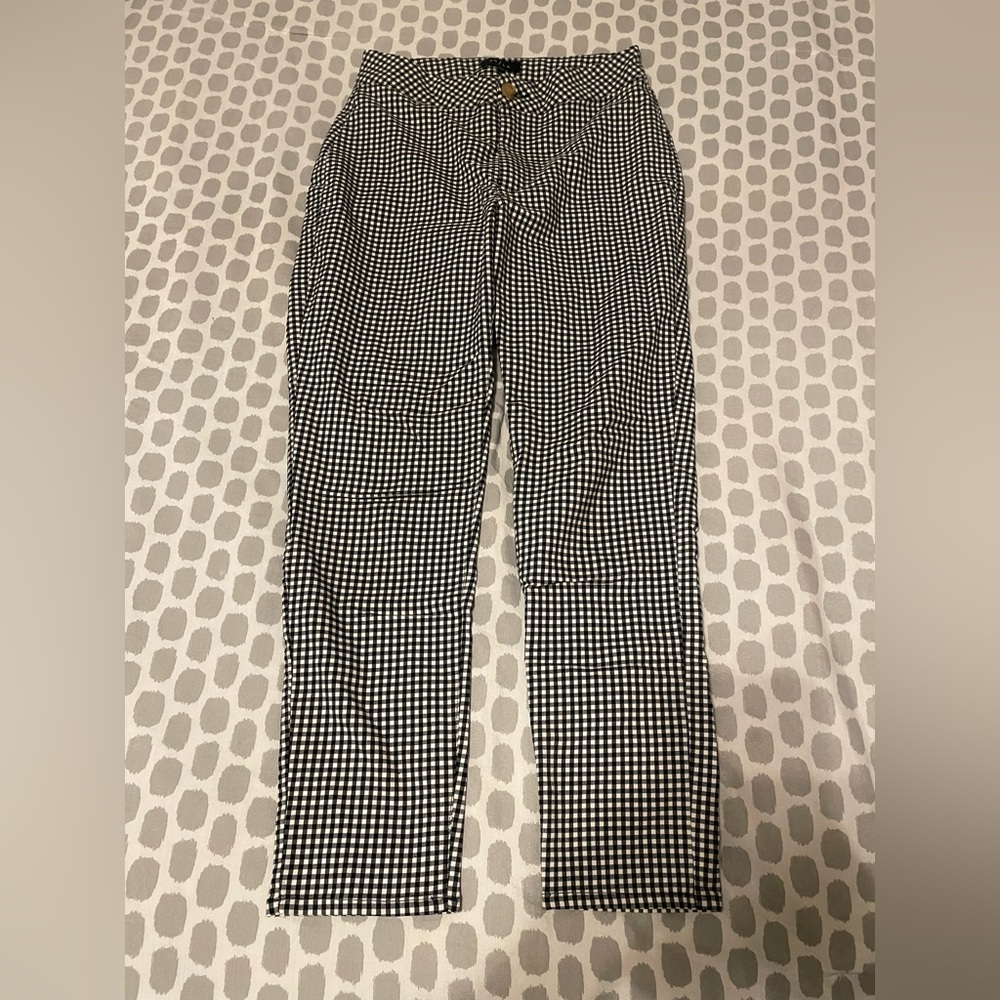 Nordstrom Black and White Checkered Women's Pants